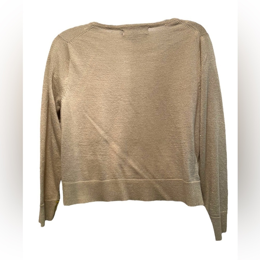 Ellen Tracy Gold Shimmer Toggle Shrug - Picture 5 of 10